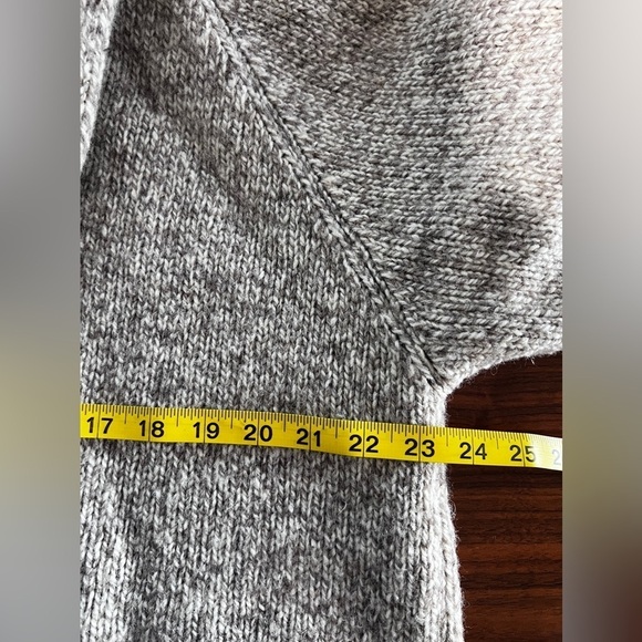 French Creek Virgin Wool Tan Cardigan size Large - Picture 9 of 13